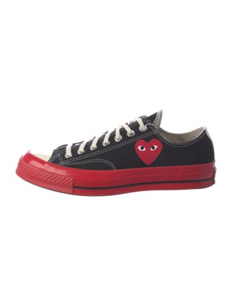 Comme des Garçons Play x Converse Canvas Printed Sneakers w/ Tags