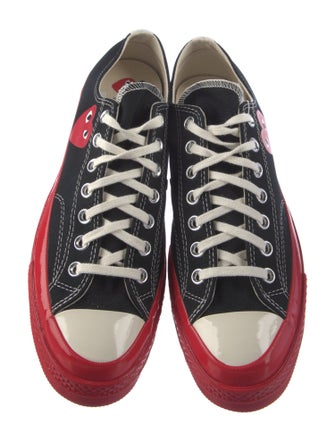 Comme des Garçons Play x Converse Canvas Printed Sneakers w/ Tags