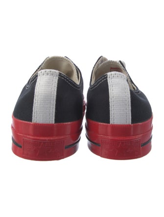 Comme des Garçons Play x Converse Canvas Printed Sneakers w/ Tags