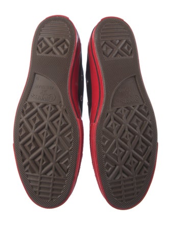 Comme des Garçons Play x Converse Canvas Printed Sneakers w/ Tags