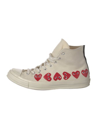 Comme des Garçons Play x Converse Canvas Printed Sneakers