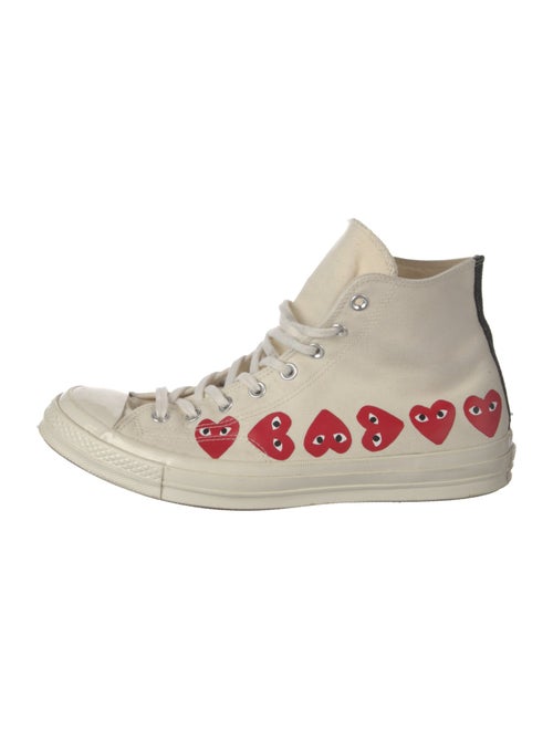 Comme des Garçons Play x Converse Canvas Printed Sneakers