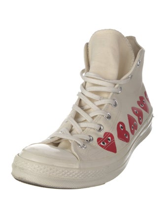 Comme des Garçons Play x Converse Canvas Printed Sneakers