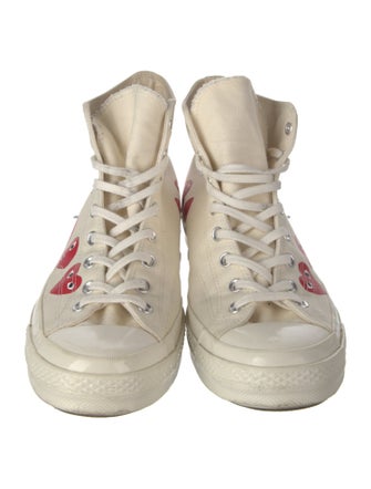 Comme des Garçons Play x Converse Canvas Printed Sneakers