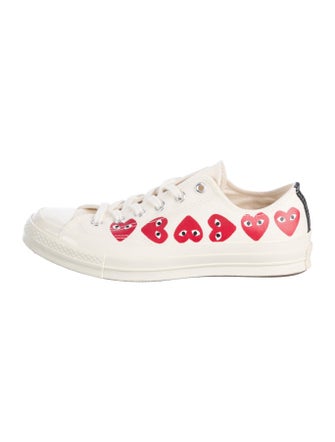 Comme des Garçons Play x Converse Canvas Colorblock Pattern Sneakers