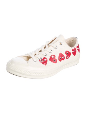 Comme des Garçons Play x Converse Canvas Colorblock Pattern Sneakers