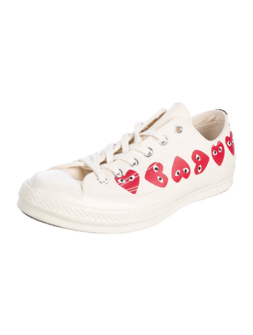 Comme des Garçons Play x Converse Canvas Colorblock Pattern Sneakers