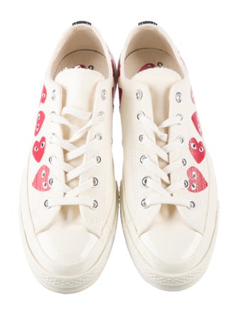 Comme des Garçons Play x Converse Canvas Colorblock Pattern Sneakers
