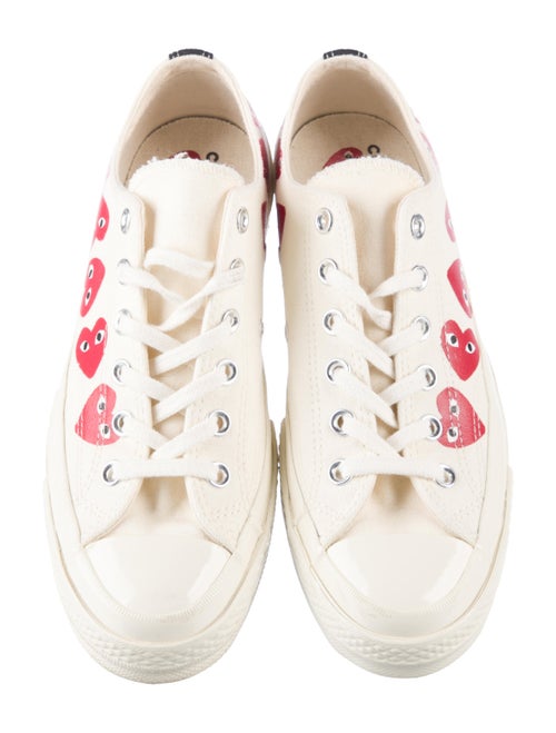 Comme des Garçons Play x Converse Canvas Colorblock Pattern Sneakers
