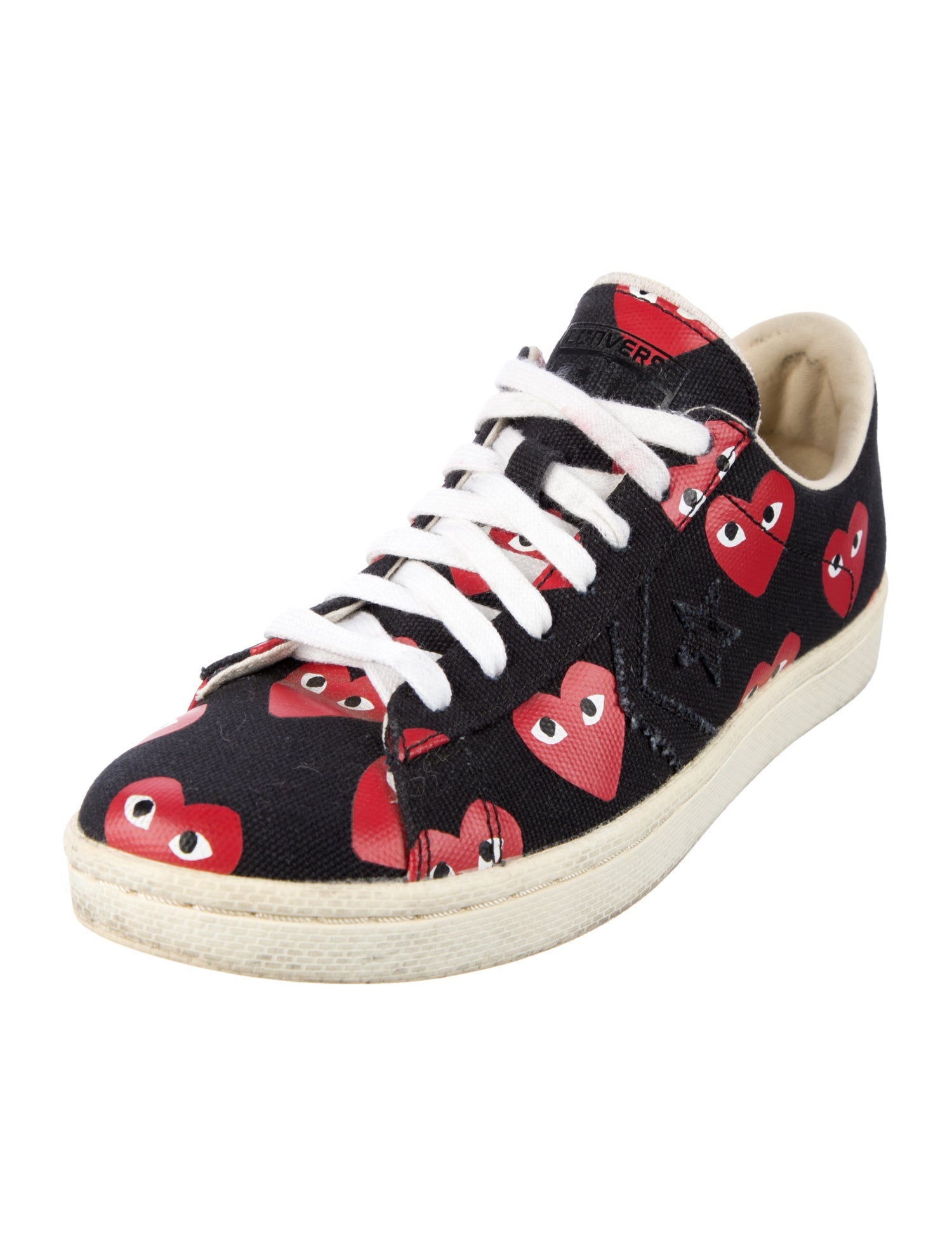 Comme des Garçons Play x Converse Canvas Printed Sneakers