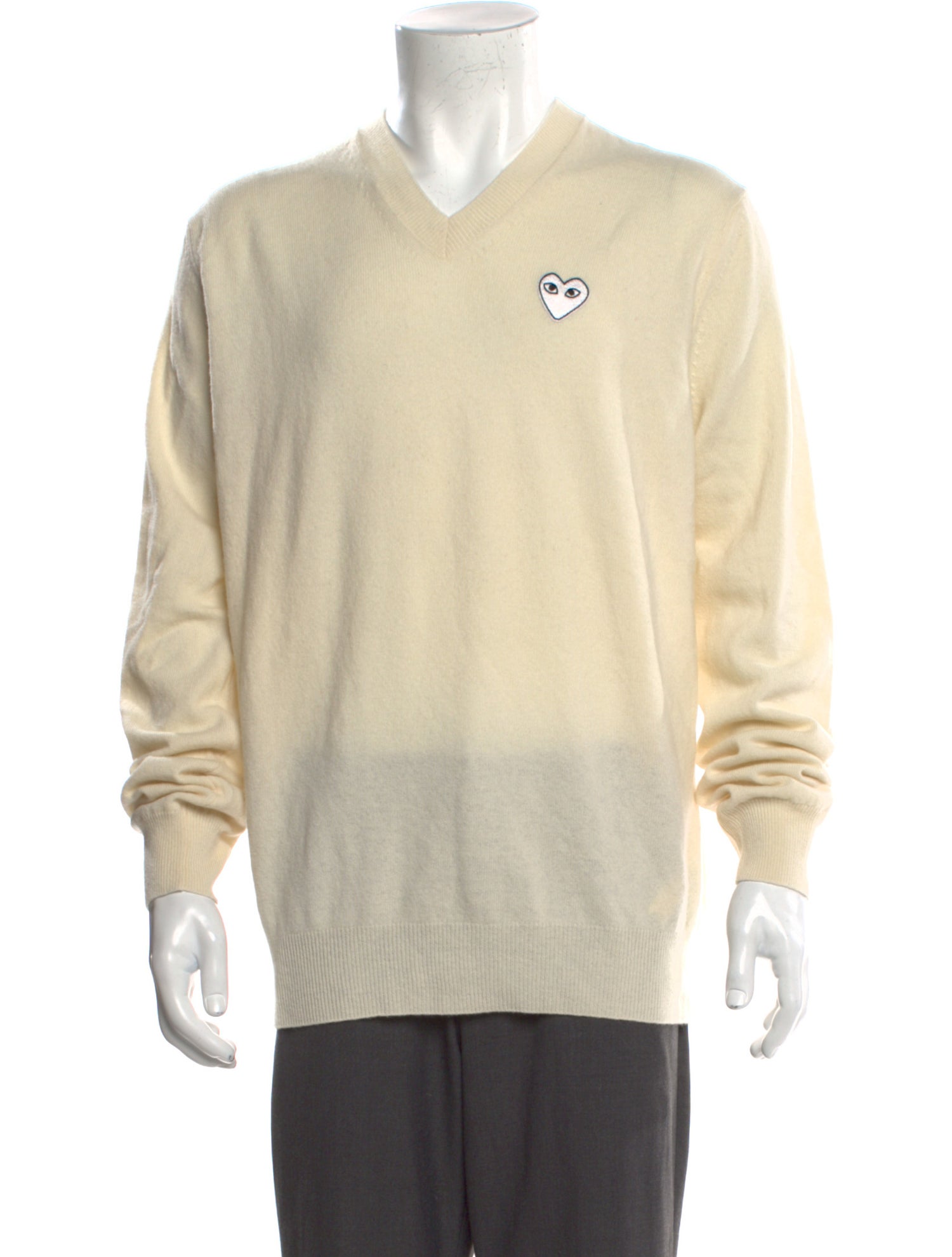 Comme des Garçons Play Wool Graphic Print Pullover w/ Tags