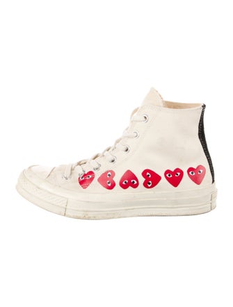 Comme des Garçons Play x Converse Canvas Graphic Print Sneakers