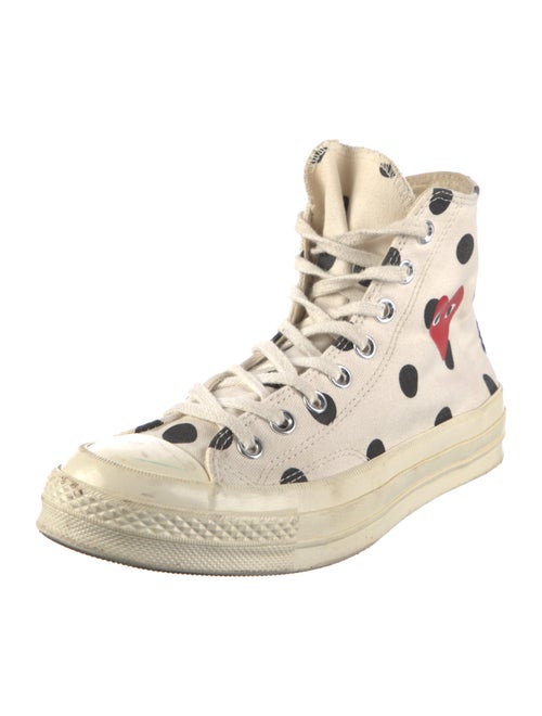 Comme des Garçons Play x Converse Canvas Polka Dot Print Sneakers