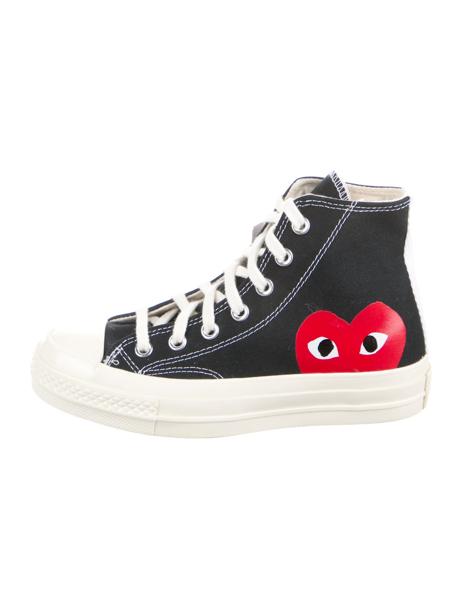 Comme des Garçons Play x Converse Canvas Printed Sneakers w/ Tags