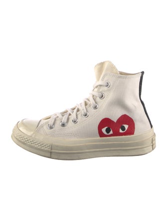 Comme des Garçons Play x Converse Canvas Printed Sneakers
