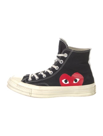 Comme des Garçons Play x Converse Canvas Printed Sneakers