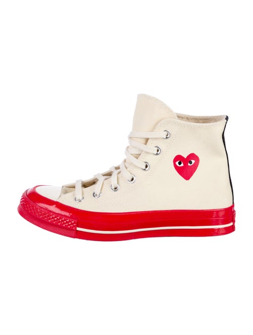 Comme des Garçons Play x Converse Canvas Printed Sneakers