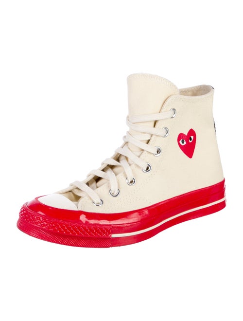 Comme des Garçons Play x Converse Canvas Printed Sneakers