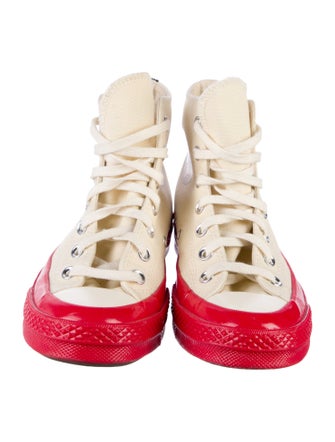 Comme des Garçons Play x Converse Canvas Printed Sneakers