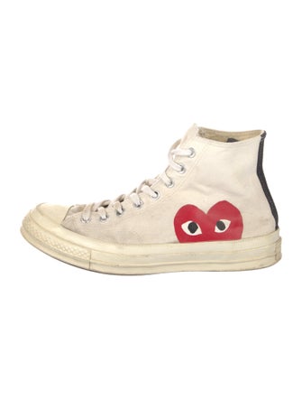 Comme des Garçons Play x Converse Canvas Printed Sneakers