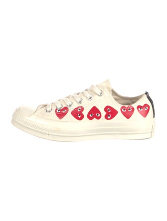 Comme des Garçons Play x Converse Canvas Printed Sneakers