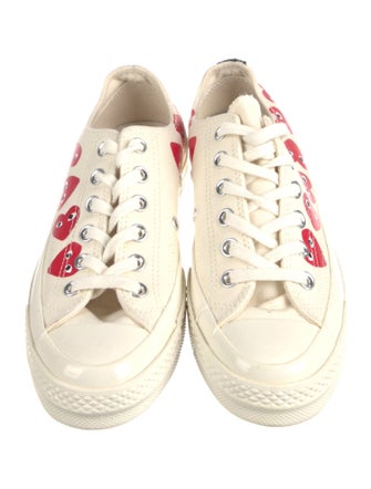 Comme des Garçons Play x Converse Canvas Printed Sneakers