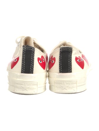 Comme des Garçons Play x Converse Canvas Printed Sneakers