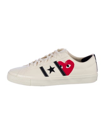 Comme des Garçons Play x Converse Canvas Printed Sneakers