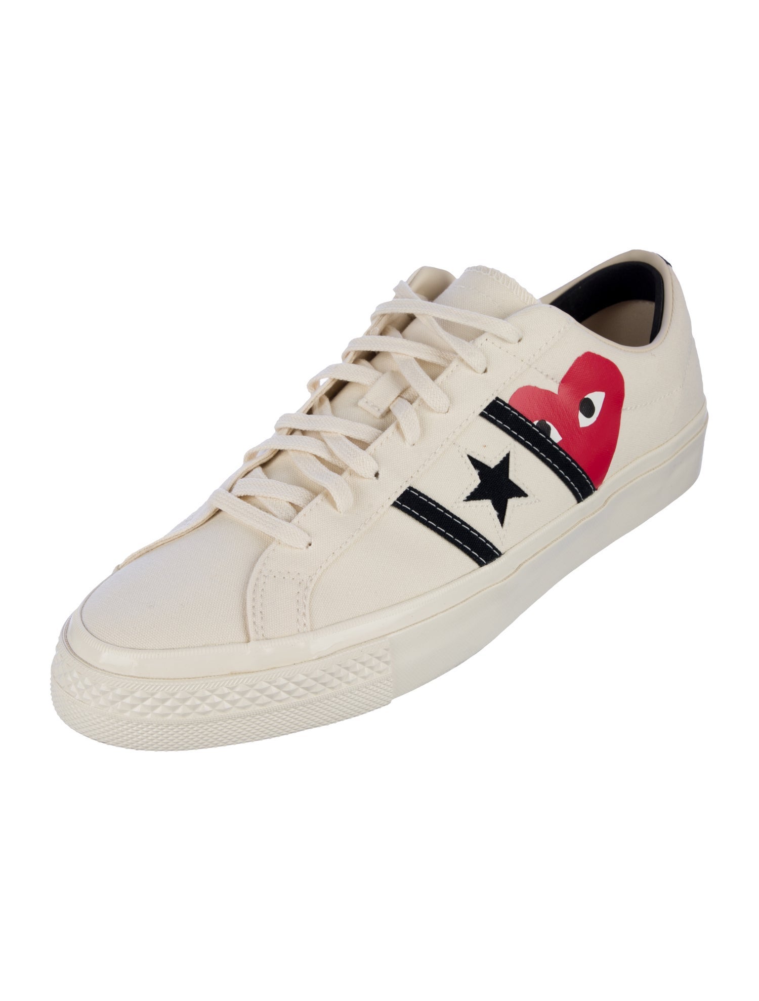 Comme des Garçons Play x Converse Canvas Printed Sneakers