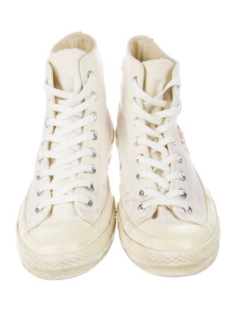 Comme des Garçons Play x Converse Canvas Printed Sneakers
