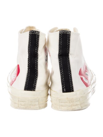 Comme des Garçons Play x Converse Canvas Printed Sneakers
