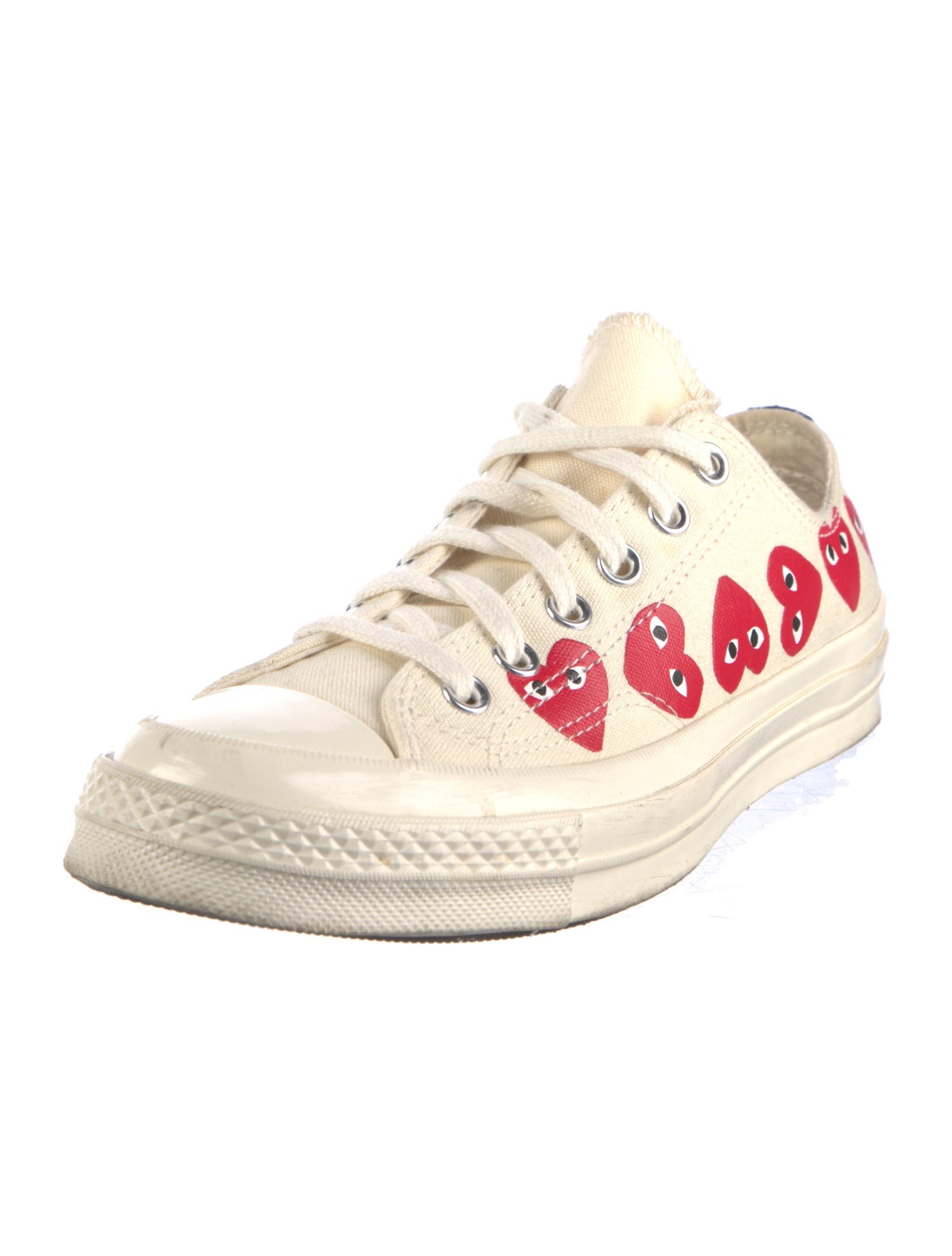 Comme des Garçons Play x Converse Canvas Printed Sneakers