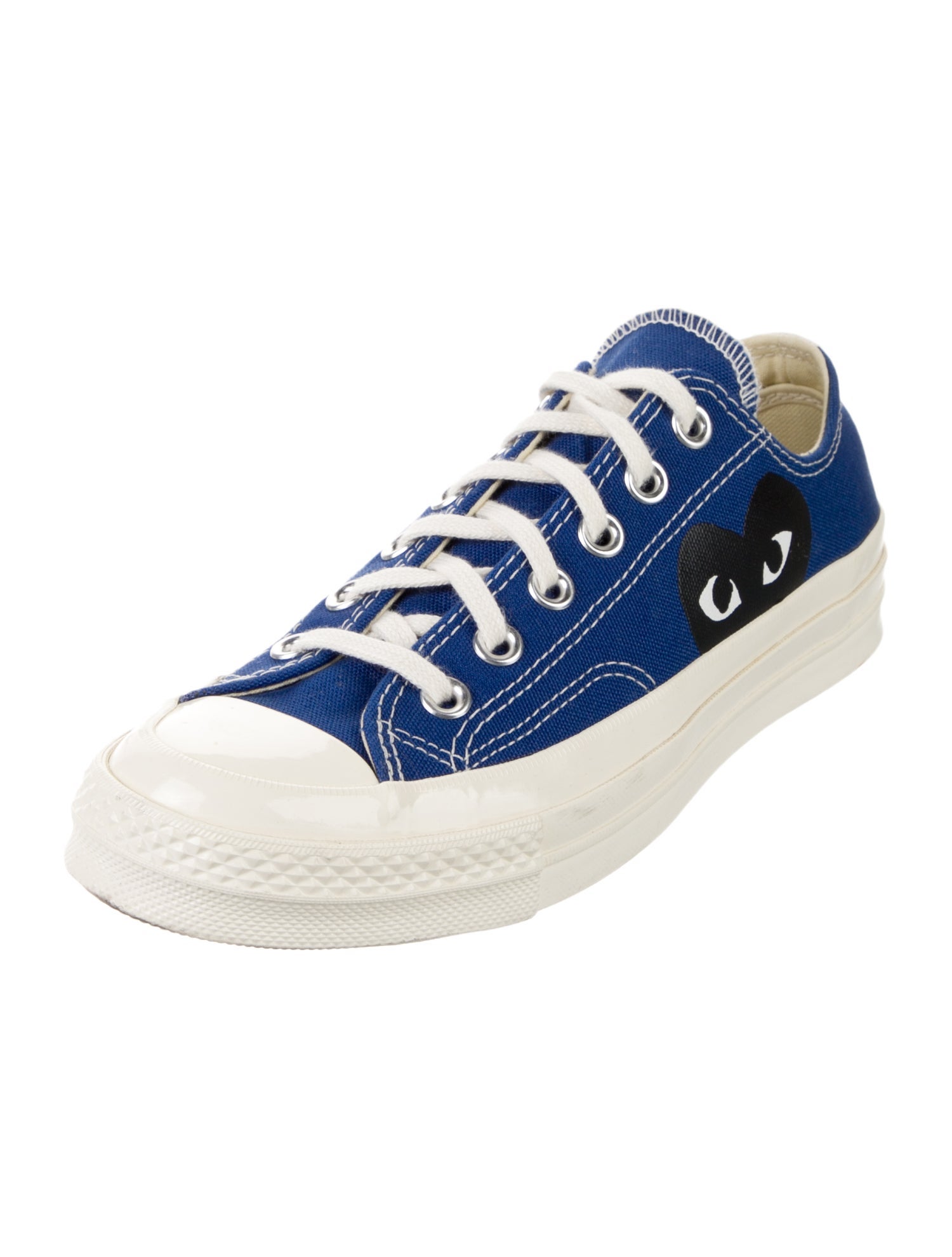 Comme des Garçons Play x Converse Canvas Colorblock Pattern Sneakers