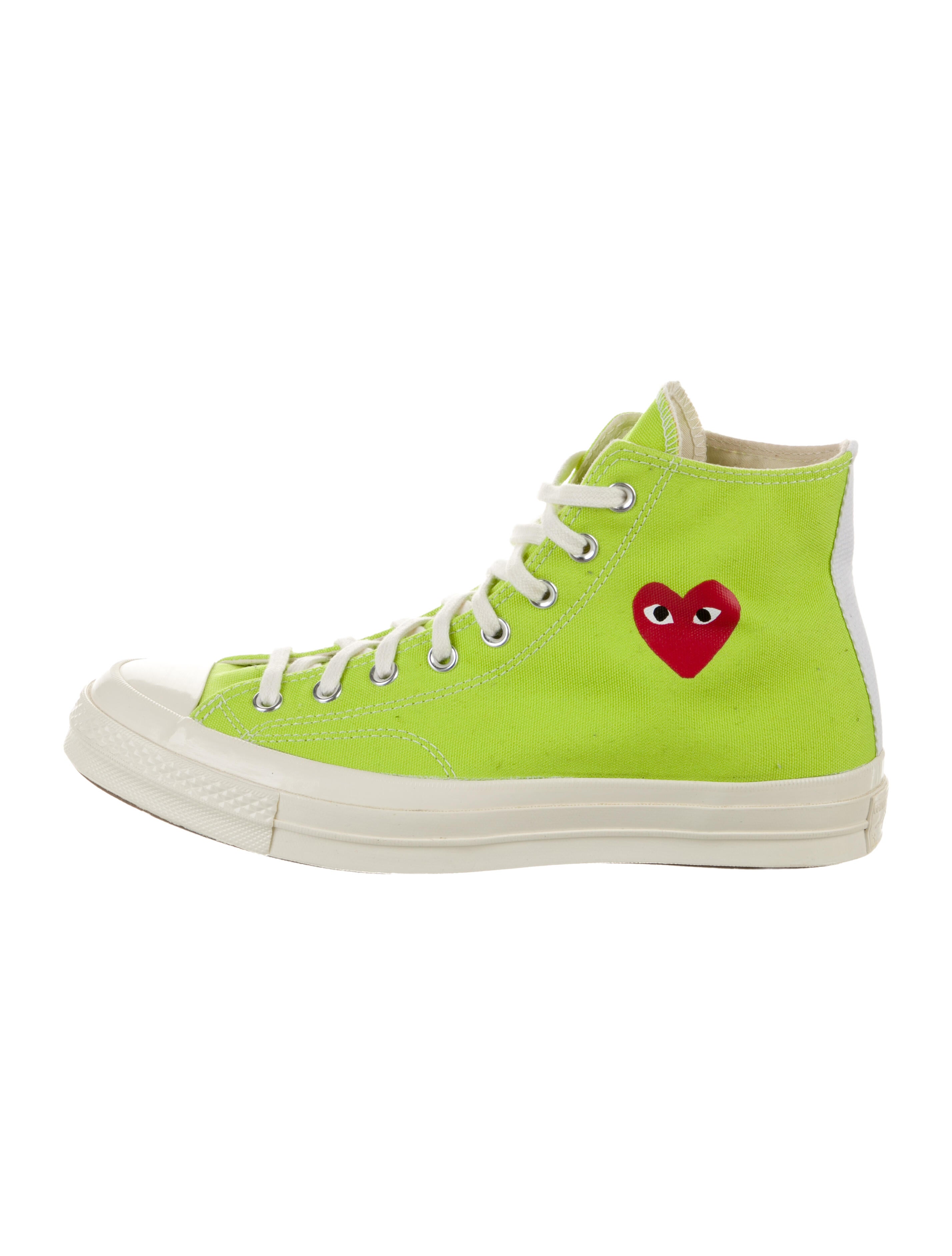 Comme des Garçons Play x Converse Canvas Colorblock Pattern Sneakers
