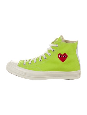 Comme des Garçons Play x Converse Canvas Colorblock Pattern Sneakers
