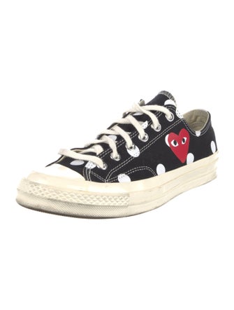 Comme des Garçons Play x Converse Canvas Printed Athletic Sneakers