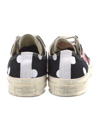 Comme des Garçons Play x Converse Canvas Printed Athletic Sneakers