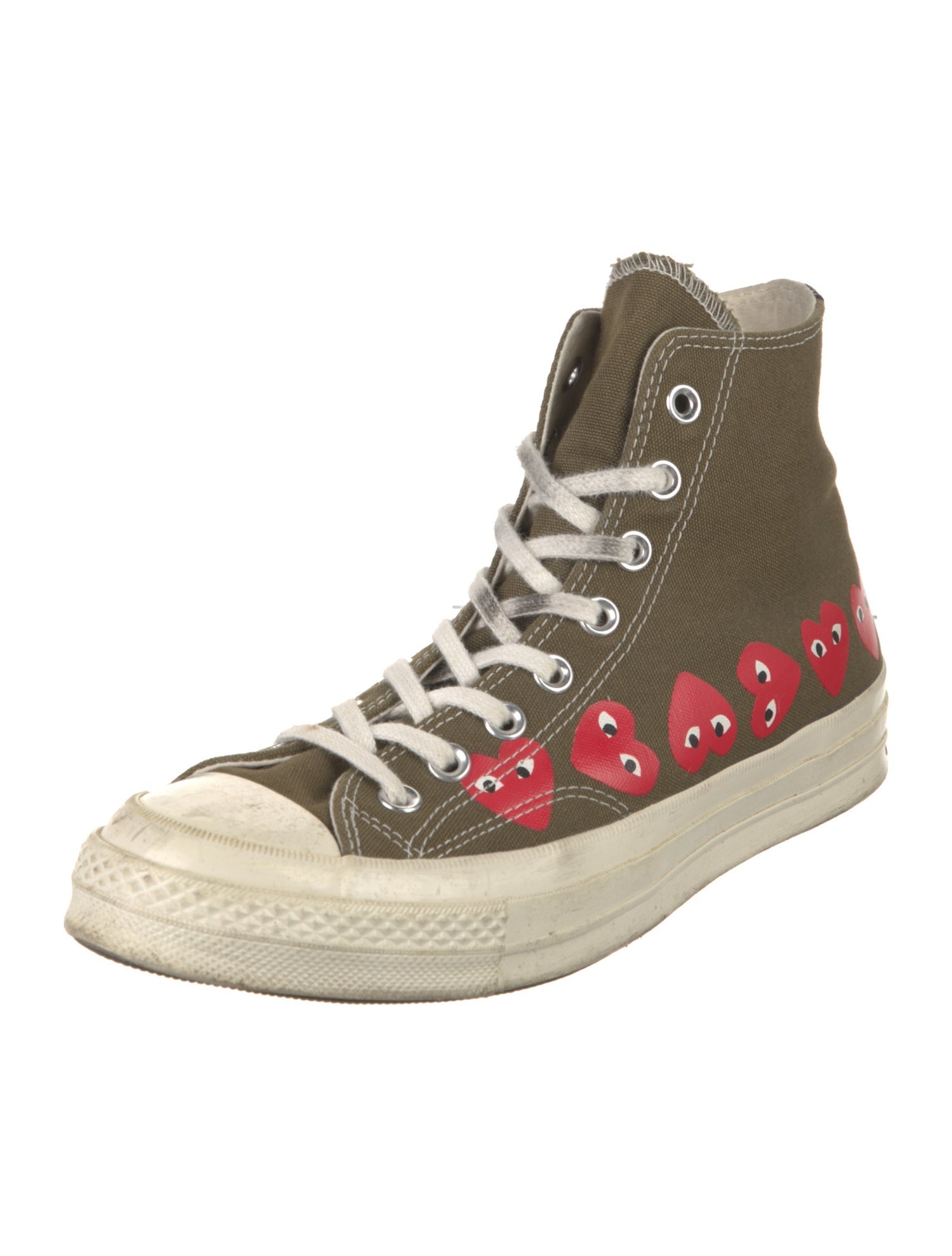 Comme des Garçons Play x Converse Canvas Printed Sneakers