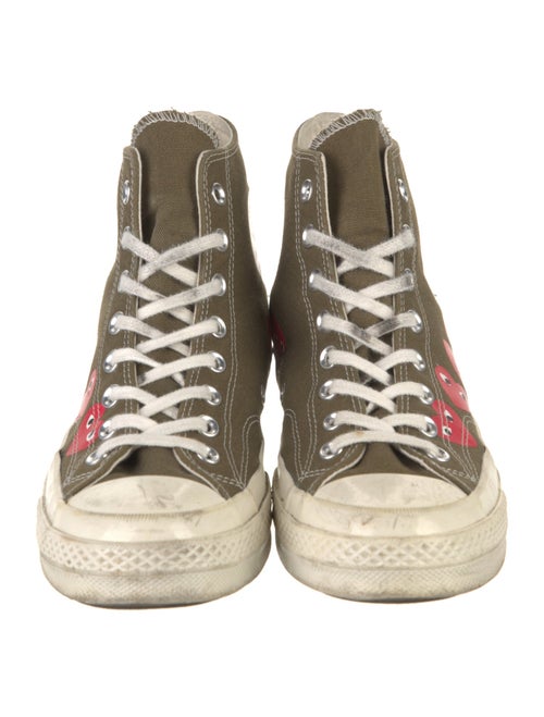 Comme des Garçons Play x Converse Canvas Printed Sneakers