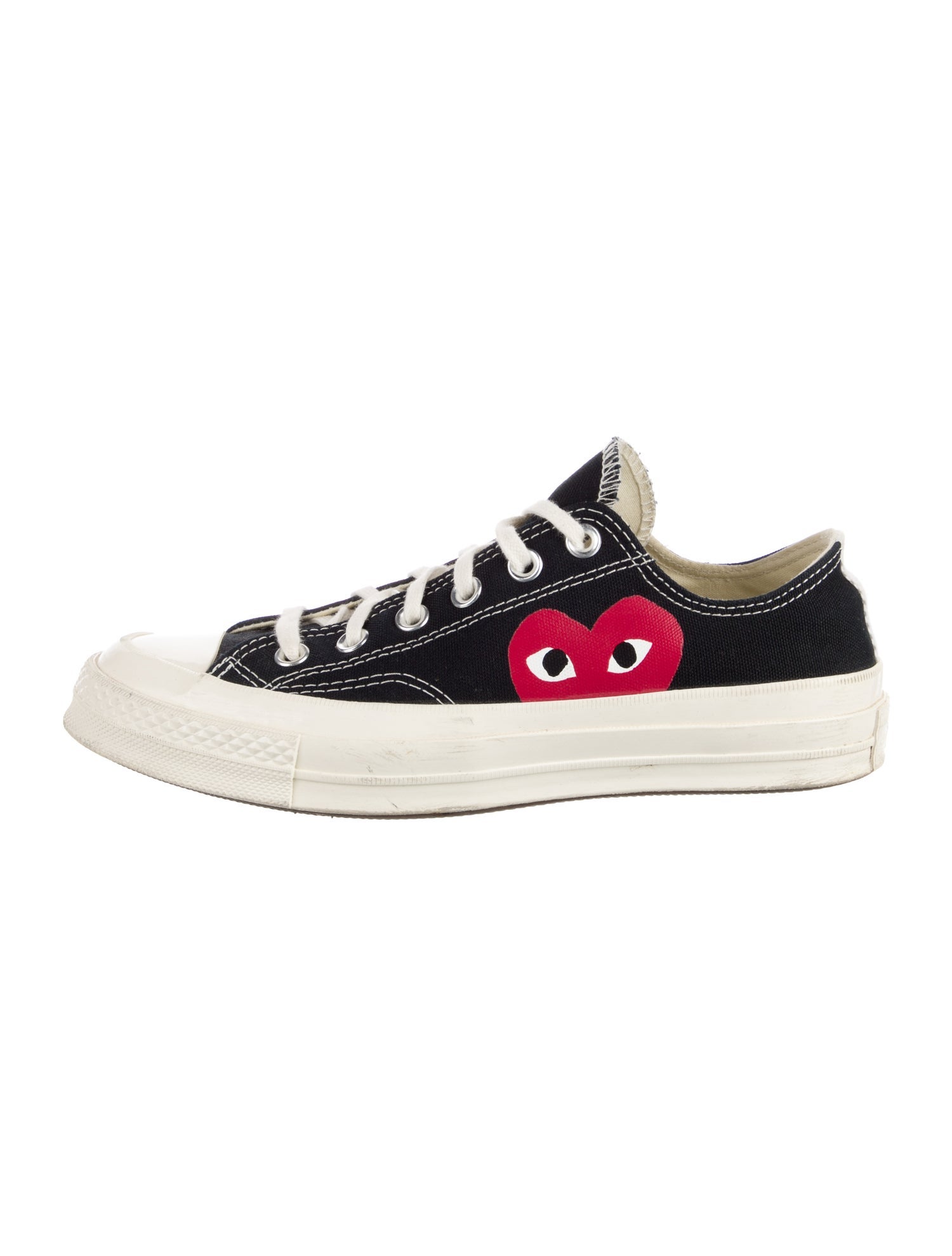 Comme des Garçons Play x Converse Canvas Colorblock Pattern Sneakers
