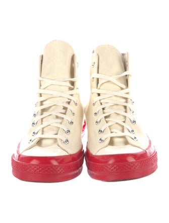 Comme des Garçons Play x Converse Canvas Printed Sneakers