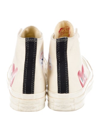 Comme des Garçons Play x Converse Canvas Printed Sneakers
