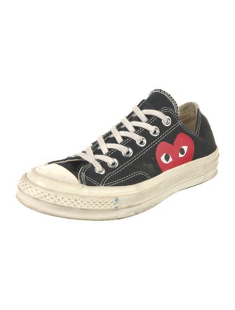 Comme des Garçons Play x Converse Canvas Printed Sneakers