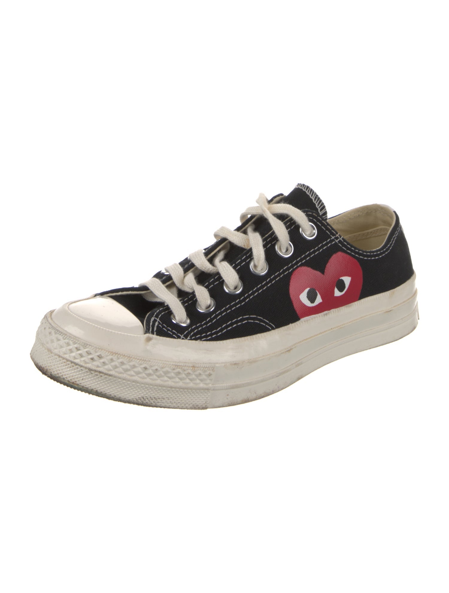 Comme des Garçons Play x Converse Canvas Colorblock Pattern Sneakers
