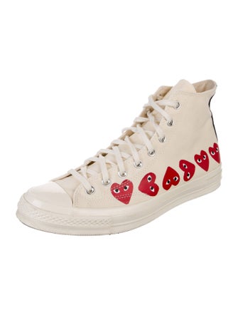 Comme des Garçons Play x Converse Canvas Printed Sneakers
