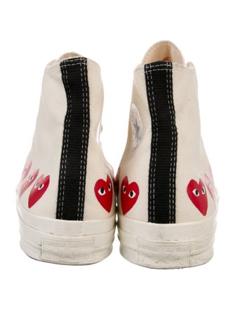 Comme des Garçons Play x Converse Canvas Printed Sneakers
