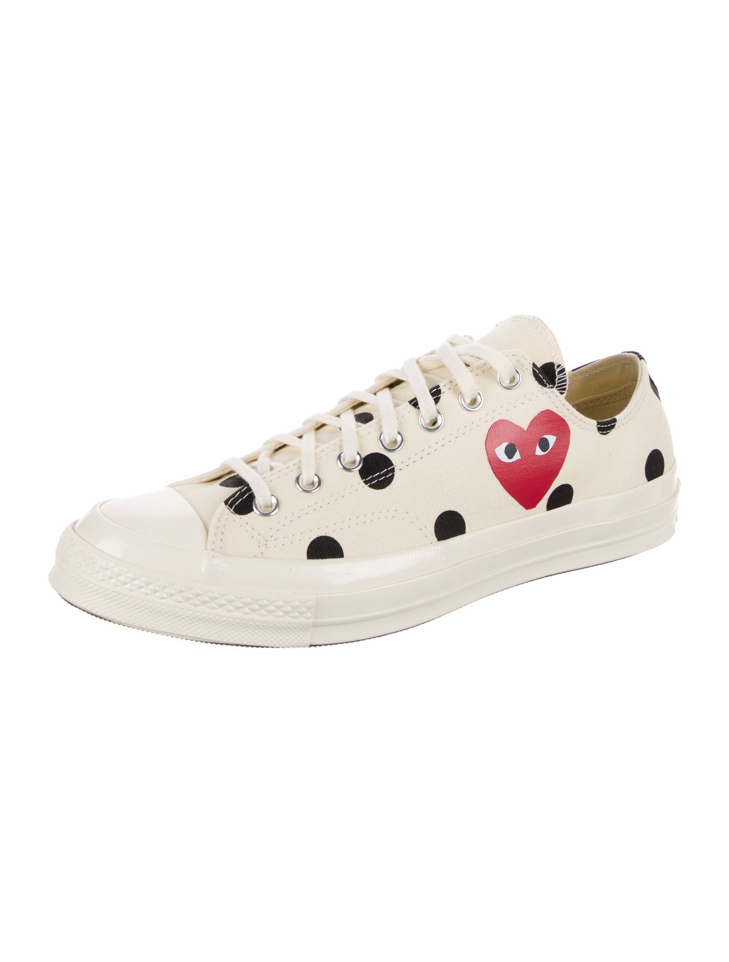 Comme des Garçons Play x Converse Canvas Printed Sneakers w/ Tags