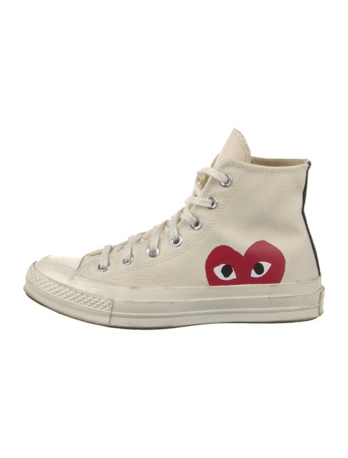 Comme des Garçons Play x Converse Canvas Colorblock Pattern Sneakers