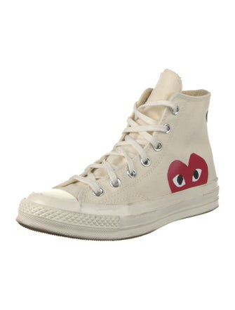 Comme des Garçons Play x Converse Canvas Colorblock Pattern Sneakers