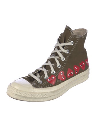 Comme des Garçons Play x Converse Canvas Printed Sneakers